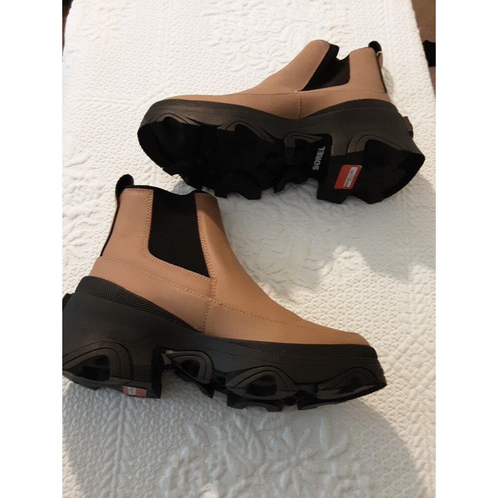 Sorel Brex Waterproof Chelsea Boot Waterproof  Tawny Buff Tan/Black Sz 7.5 * - Picture 6 of 6